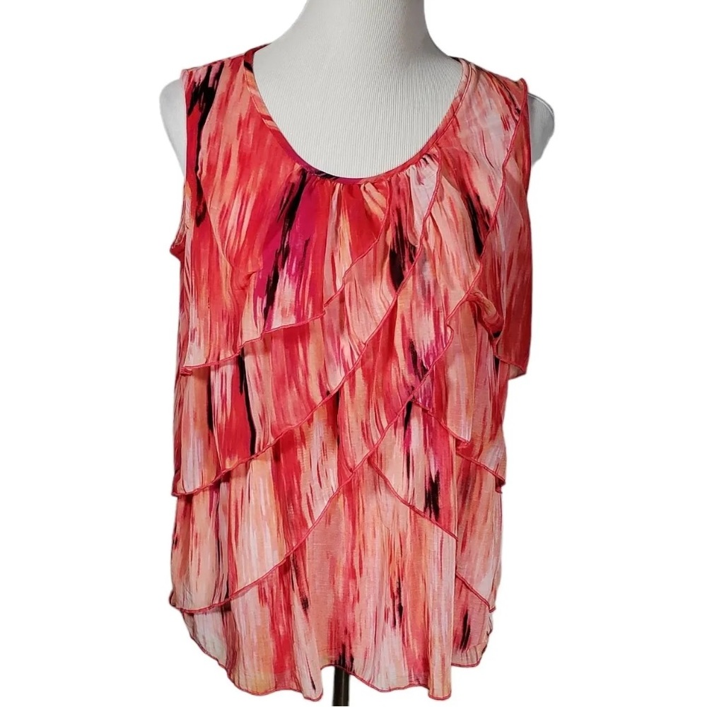 Worthington Coral Pink Sleeveless Top